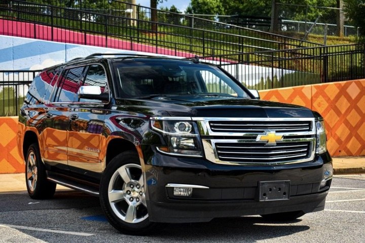 a car parked on the side of a road
